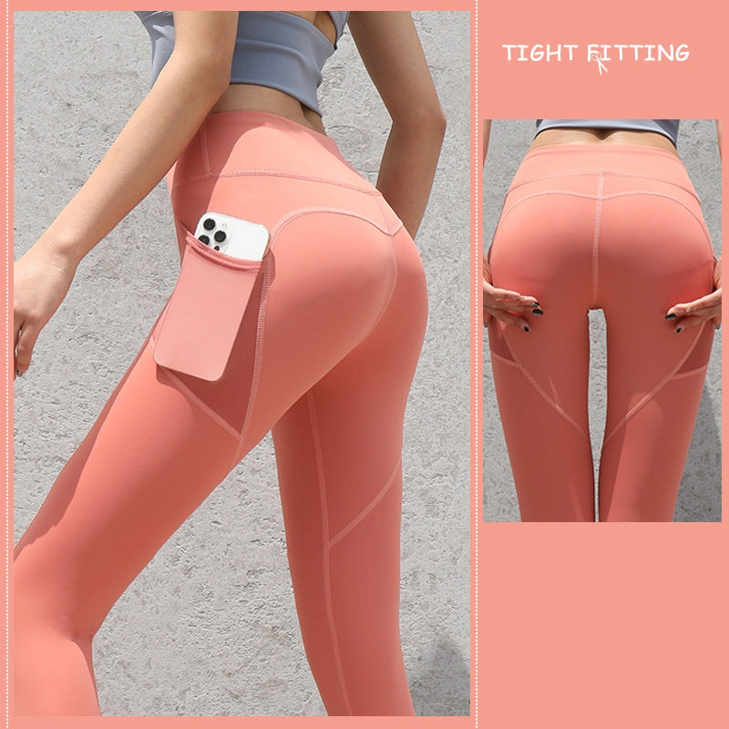 Gym Seamless Leggings With Pockets - Gymgo