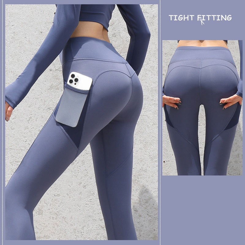 Gym Seamless Leggings With Pockets - Gymgo