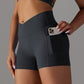 Yoga Shorts With Phone Pocket - Gymgo