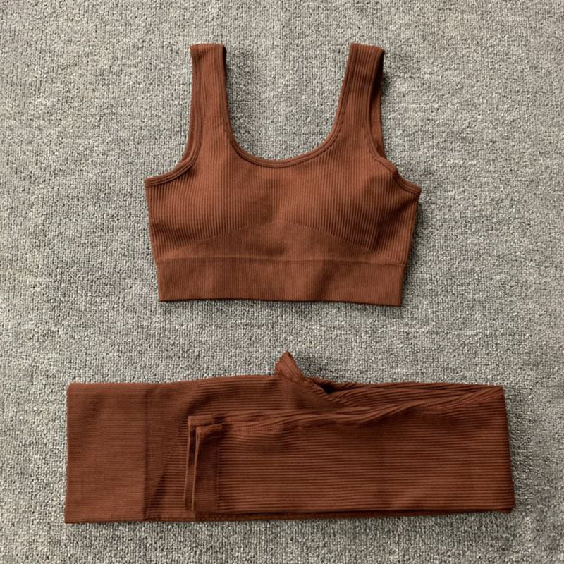 2pcs Thread Yoga Suit - Gymgo